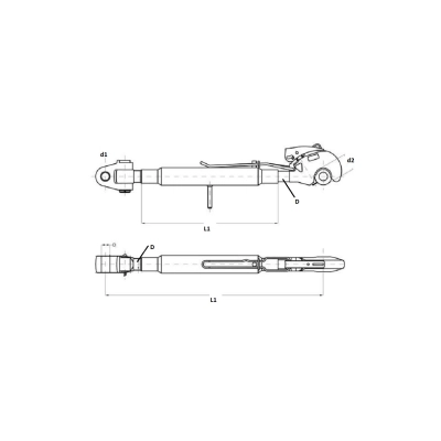 Łącznik centralny górny, centralka M36x3 kat.3-3